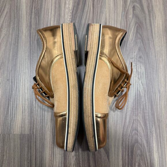 Fabulous Nicholas Kirkwood Gold Suede Luxury Sneaker 41 - Picture 6 of 9